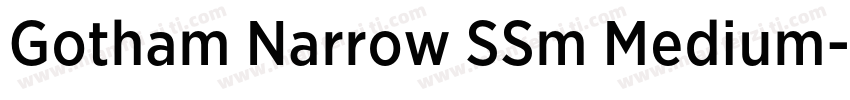 Gotham Narrow SSm Medium字体转换